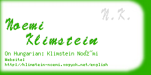 noemi klimstein business card